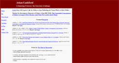 Desktop Screenshot of adamlankford.com